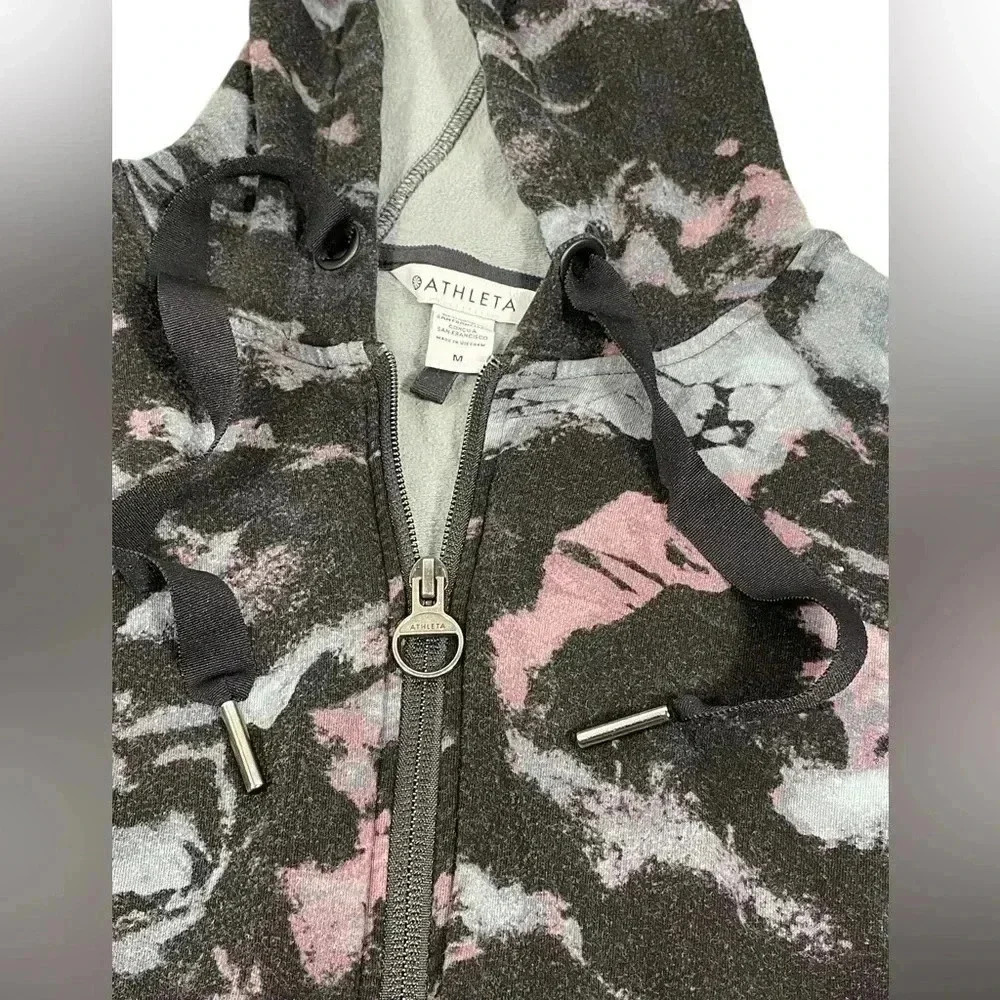 ATHLETA Balance Hoodie Full Zip Printed Size Medium - Picture 7 of 10